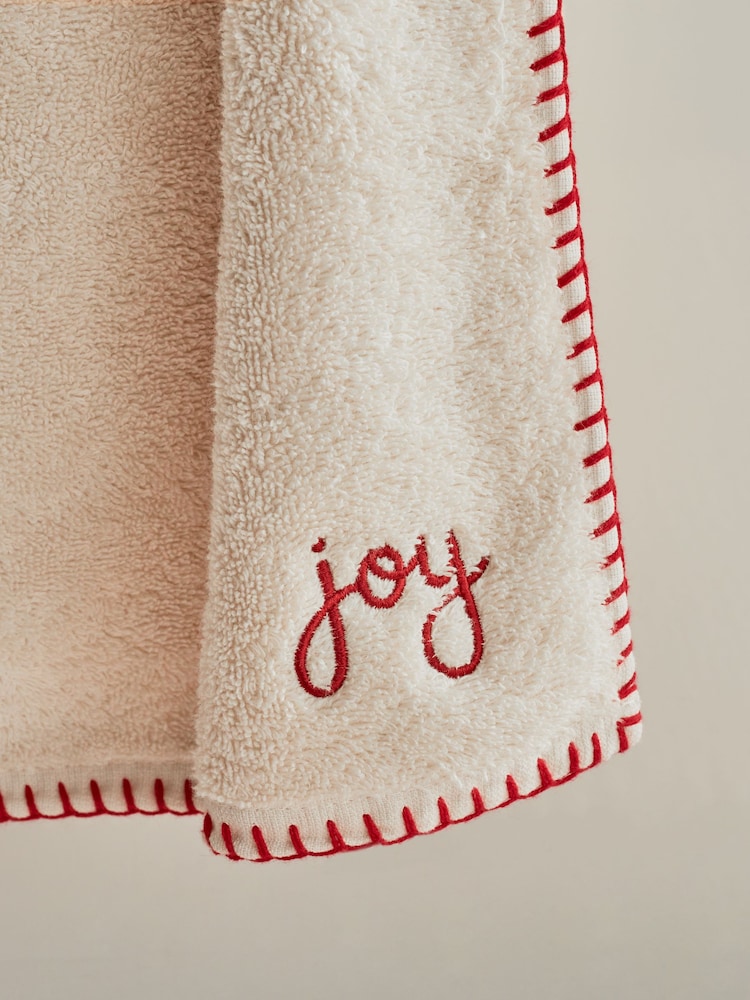 Natural Joy Christmas 100% Cotton Towels - Image 2 of 2 Natural Joy Christmas 100% Cotton Towels - Image 2 of 2
