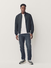Charcoal Grey Slim Fit Authentic Stretch Denim Jeans - Image 1 of 11