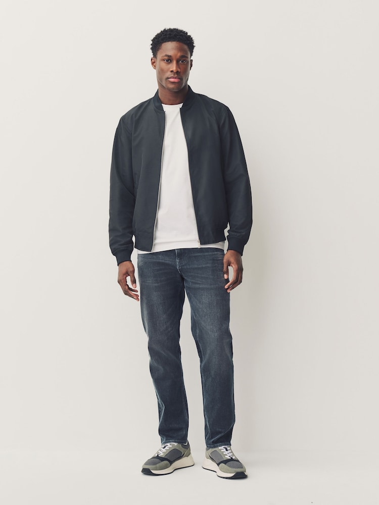 Charcoal Grey Slim Fit Authentic Stretch Denim Jeans - Image 1 of 11