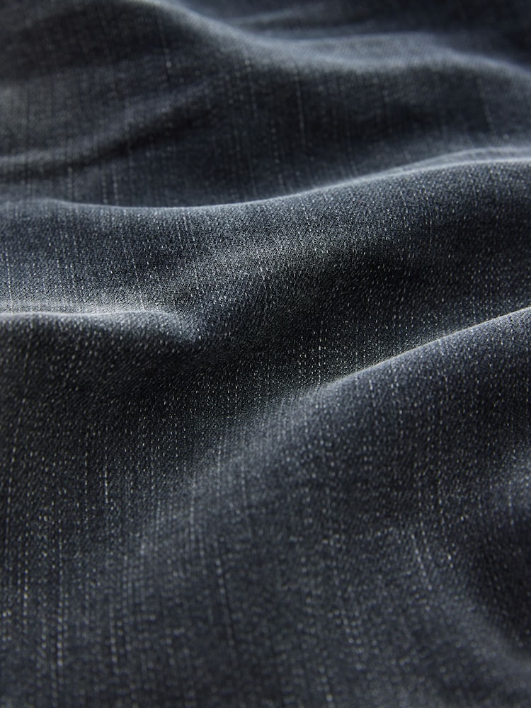 Charcoal Grey Slim Fit Authentic Stretch Denim Jeans - Image 11 of 11