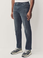Charcoal Grey Slim Fit Authentic Stretch Denim Jeans - Image 2 of 11