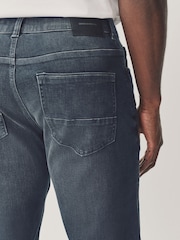 Charcoal Grey Slim Fit Authentic Stretch Denim Jeans - Image 6 of 11