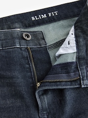 Charcoal Grey Slim Fit Authentic Stretch Denim Jeans - Image 8 of 11