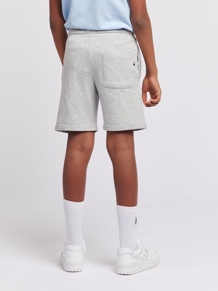 U.S. Polo Assn. Grey Boys 100% Cotton Double Horsemen Sweat Shorts - Image 3 of 7
