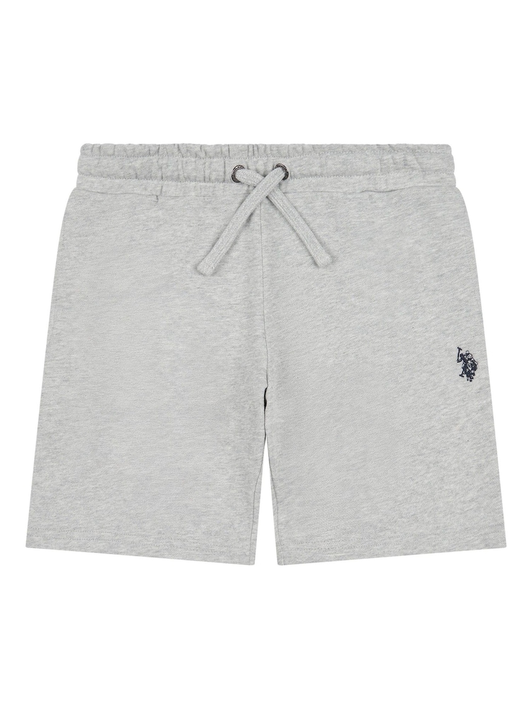 U.S. Polo Assn. Grey Boys 100% Cotton Double Horsemen Sweat Shorts - Image 5 of 7