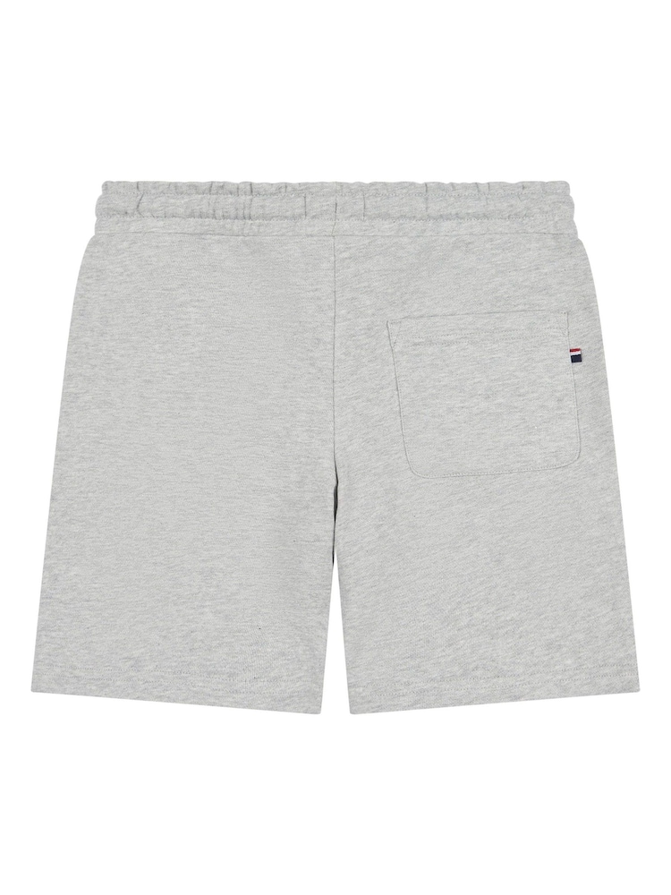 U.S. Polo Assn. Grey Boys 100% Cotton Double Horsemen Sweat Shorts - Image 6 of 7
