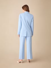 Ro&Zo Blue Petite Petite Straight Leg Trousers - Image 4 of 5