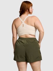 Victoria's Secret PINK Olive Green Parachute Cargo Shorts - Image 2 of 3