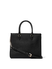 Victoria's Secret Black Pebble Satchel Bag - Image 3 of 4