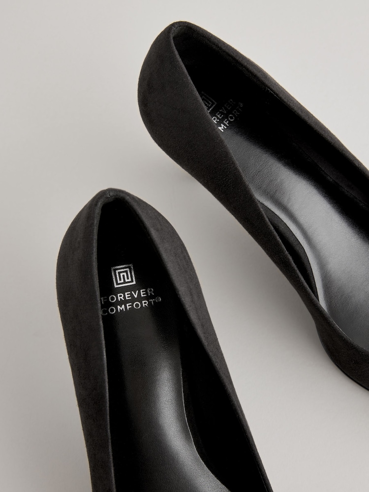 Black Forever Comfort® Jewel Kitten Heels - Image 6 of 7