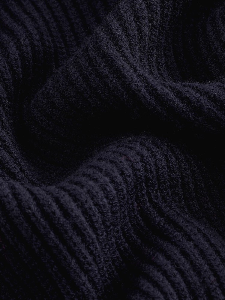 Blue Navy V-Neck Knit Jumper - Image 5 of 5