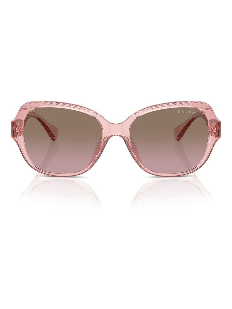 Ralph By Ralph Lauren Pink Ra5316U Round Sunglasses - Bild 1 von 5