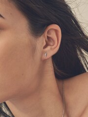 Sterling Silver Lightning Bolt Stud Earrings - Image 1 of 5