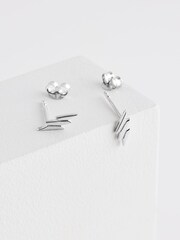 Sterling Silver Lightning Bolt Stud Earrings - Image 3 of 5