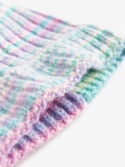 Blue/Green Ombre Pom Beanie Hat (3-16yrs) - Image 3 of 3