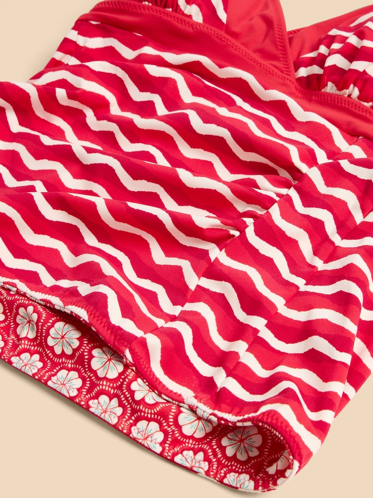 White Stuff Red Sunshine Reversible Tankini - Image 7 of 7