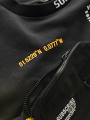 Black Subscribe Bag Crew Sweat and Joggers Set (3-16yrs) - Image 5 of 6