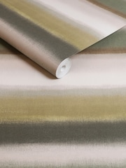 Green Equinox Stripe Greens A4 Wallpaper Sample - Image 4 of 5