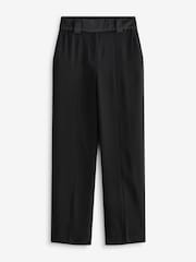 Black Textured Straight Tux Trousers - Image 6 of 7