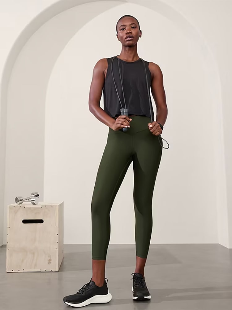 Athleta Black Solar Muscle Tank Top - Image 1 of 1