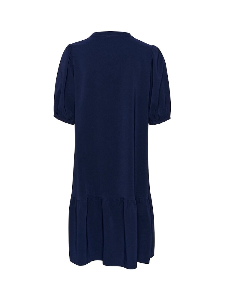 Kaffe Blue Edith Above Knee Length A-Line Dress - Image 5 of 5 Kaffe Blue Edith Above Knee Length A-Line Dress - Image 5 of 5