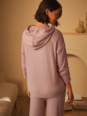 وردي - هودي مزركش بملمس فيسكوز ناعم من B by Ted Baker - صورة 4 من 9