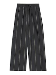 Albaray 100% Cotton Stripe Black Trousers - Image 6 of 6