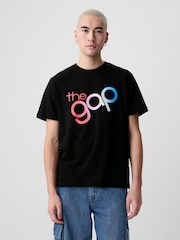 Gap Black 1969 Logo Short Sleeve Crew Neck T-Shirt - Image 1 of 5