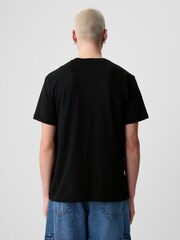 Gap Black 1969 Logo Short Sleeve Crew Neck T-Shirt - Image 2 of 5