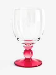 Nina Campbell Set of 4 Pink Goblet Wine Glasses - Image 4 of 4