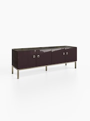 Frank Olsen Plum Black Lyra Four Door SMART TV Cabinet - Image 4 of 11