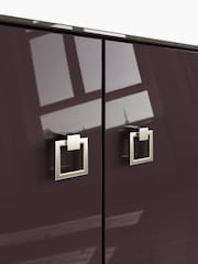 Frank Olsen Plum Black Lyra Four Door SMART TV Cabinet - Image 6 of 11