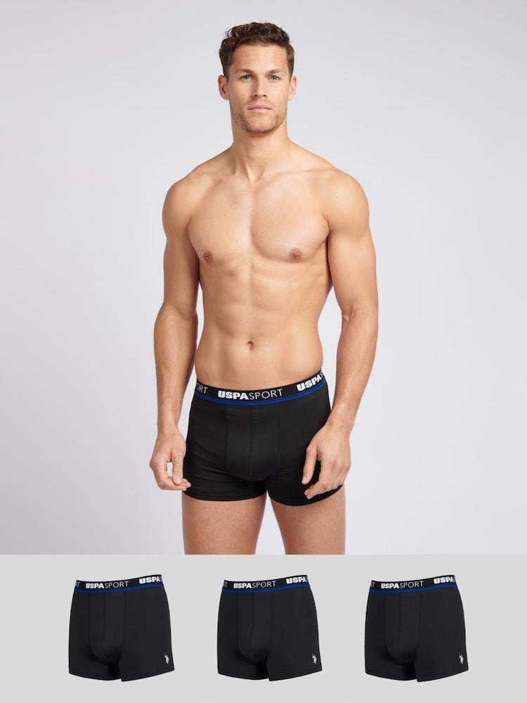 U.S. Polo Assn. Sports Mens Boxer Shorts 3 Pack - Imagen 1 de 7