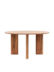 Gallery Home Natural Eddleston Round Dining Table - Image 4 of 6
