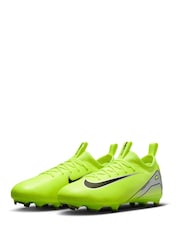 Nike Yellow Kids Mercurial Zoom Vapor 16 Academy Multi Ground Football Boots - Image 3 of 9