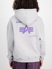 Alpha Industries Logo BP 100% Cotton Hoodie - Image 2 of 5