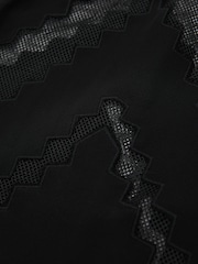 Reiss Black Sisley Lace-Trim Mesh-Detail Cami Top - Image 8 of 8