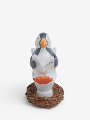 Black/White Puffin Bathroom Ornament - Image 4 of 6