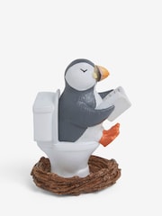 Black/White Puffin Bathroom Ornament - Image 5 of 6