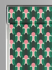 Orla Kiely Jade Green Florida Made to Measure 100% Cotton Roman Blind - Image 3 of 6