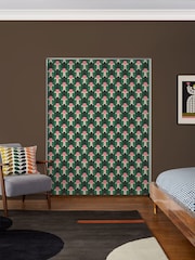 Orla Kiely Jade Green Florida Made to Measure 100% Cotton Roman Blind - Image 5 of 6