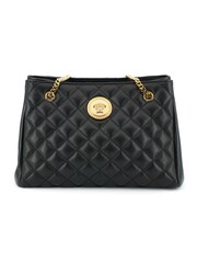 Versace Quilted Nappa Leather Medusa Handbag Black Tote - Image 3 of 6