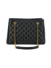 Versace Quilted Nappa Leather Medusa Handbag Black Tote - Image 4 of 6