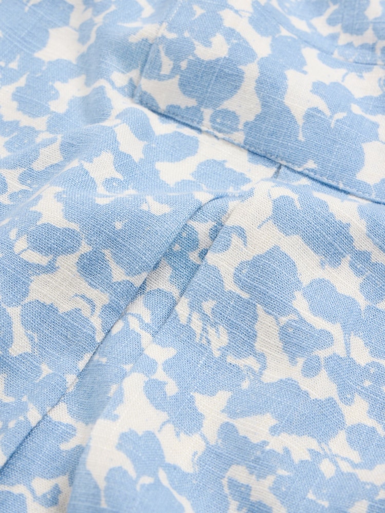White Stuff Blue Celia Jersey Mix Blouse - Image 7 of 7