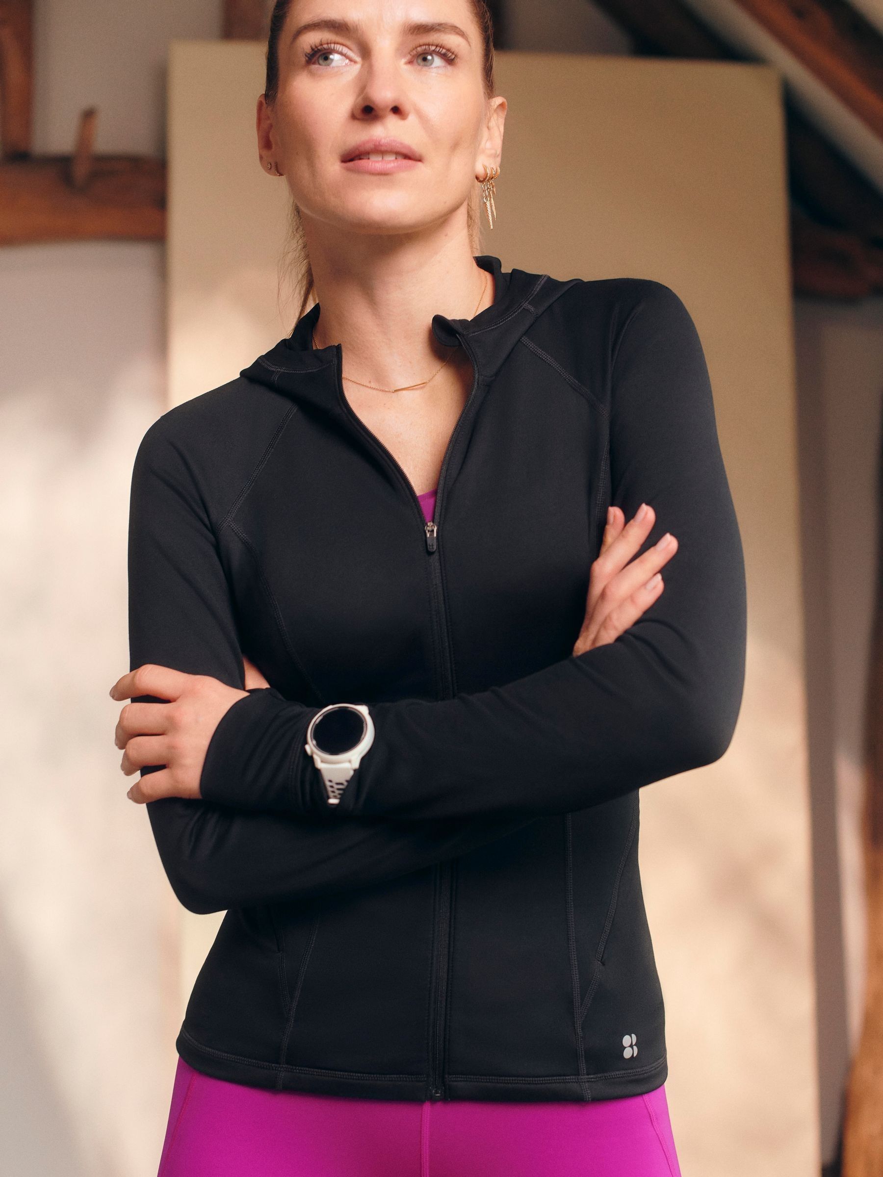 Sweaty betty pleat tech run hoodie cheap