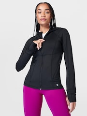 Sweaty Betty Black Pro Run Zip Up Sweatshirt - Image 2 of 9