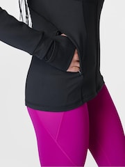 Sweaty Betty Black Pro Run Zip Up Sweatshirt - Image 7 of 9