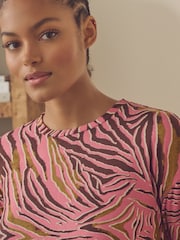 Pink Zebra Cosy Long Sleeve Pyjamas - Image 4 of 11
