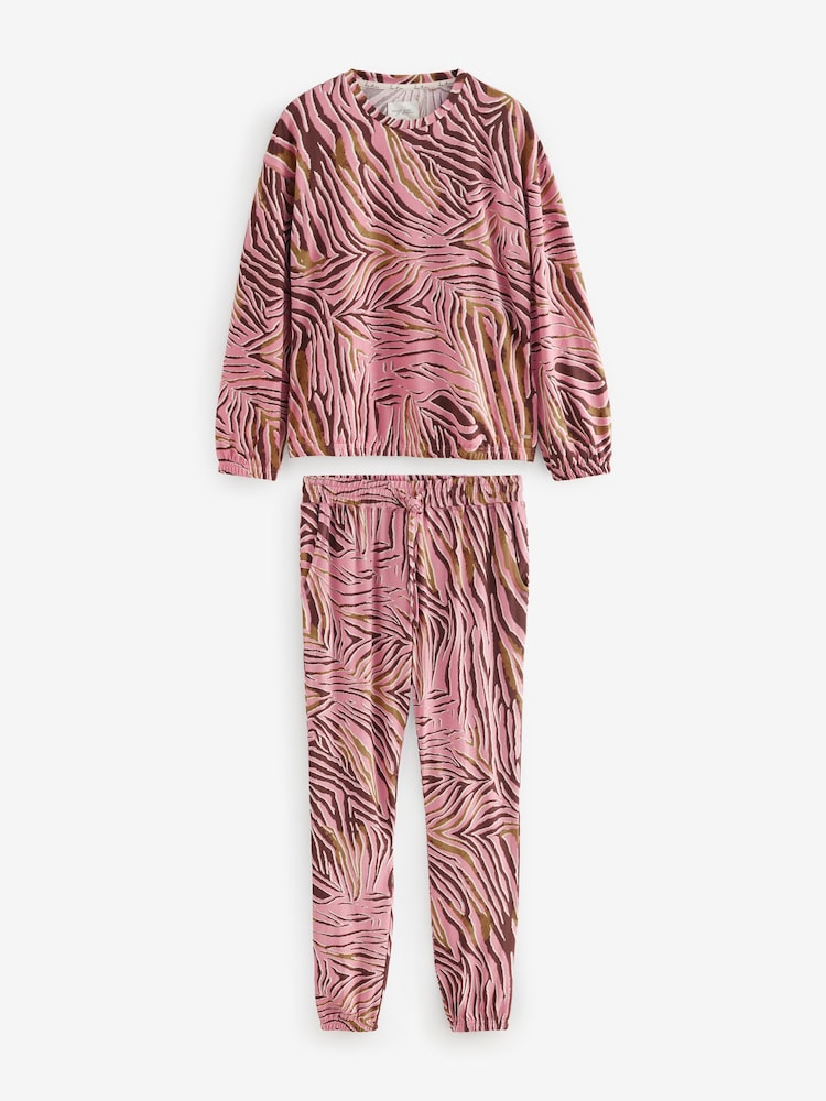 Pink Zebra Cosy Long Sleeve Pyjamas - Image 6 of 11