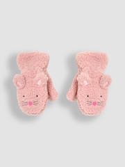 JoJo Maman Bébé Mouse Borg Mittens - Image 1 of 3